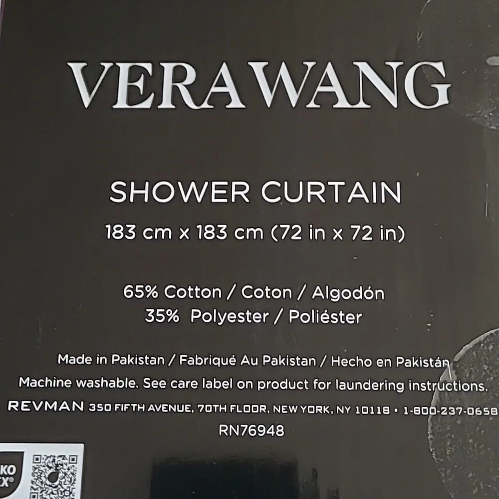 Vera Wang Floral Shower Curtain